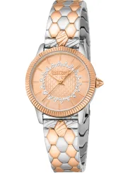Elegante Just Cavalli Damenuhr Grau