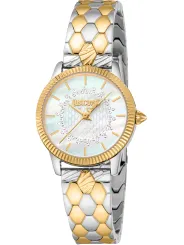 Just Cavalli Damen Zwei-Ton-Uhr Grau