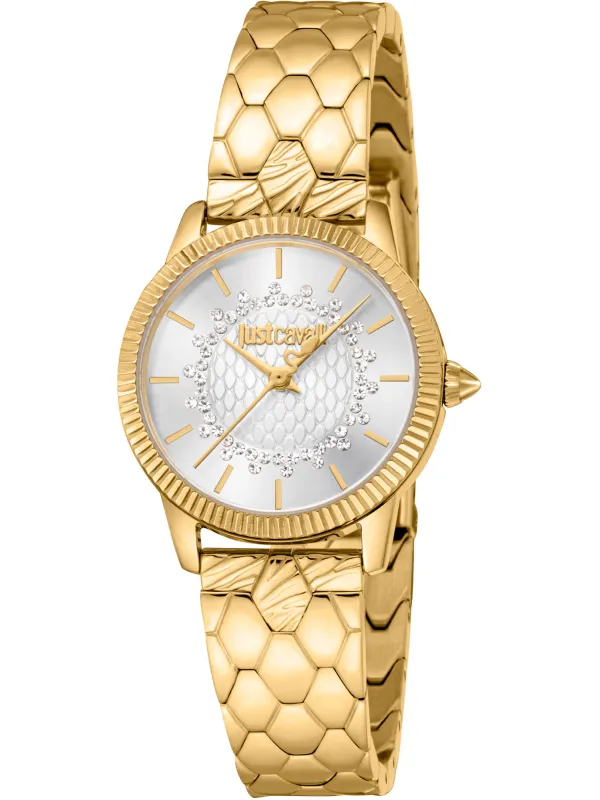 Goldene Just Cavalli Damen Uhr