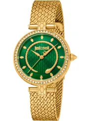 Goldene Just Cavalli Uhr mit Diamanten