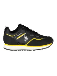 "U.S. Polo Assn. Unisex-Sneaker - Stil in Schwarz, Gelb, Weiß"