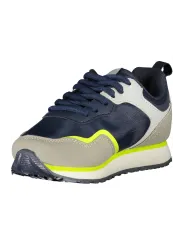 "U.S. Polo Assn. Sneaker: Grau-Blau-Gelb mit Kontrastdetails"