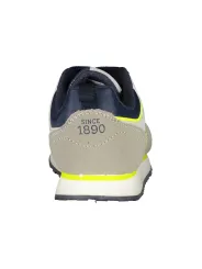 "U.S. Polo Assn. Sneaker: Grau-Blau-Gelb mit Kontrastdetails"