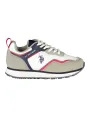 "Weiß-Graue U.S. Polo Assn. Sneaker mit Rot & Blau"