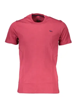 Harmont Blaine Rotes Slim-Fit T-Shirt für Herren