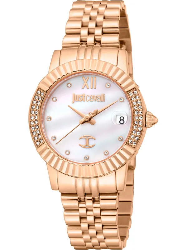 Rosa Gold Diamant Damenarmbanduhr Rosa Gold Diamant Damenarmbanduhr