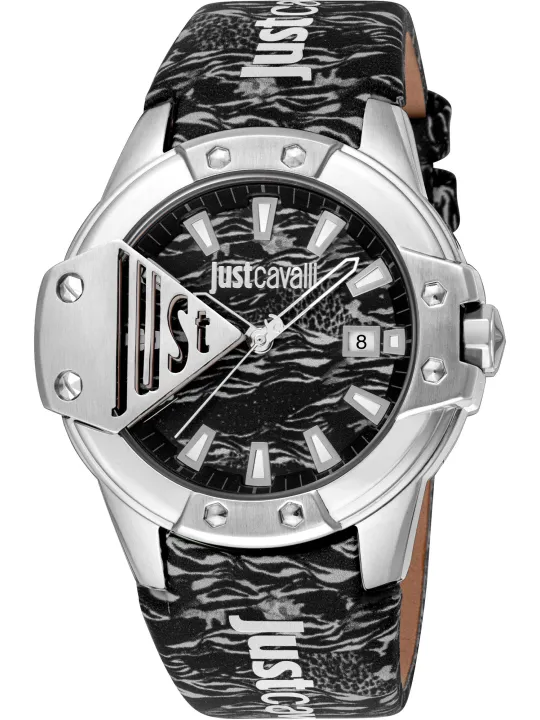 Just Cavalli Zebra-Print Herrenuhr