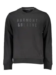 "Harmont & Blaine Startseite im Sale | HARMONT &amp BLAINE SCHWARZES HERREN-SWEATSHIRT MIT ZIP-OUT online kaufen"|Planet-Deluxe