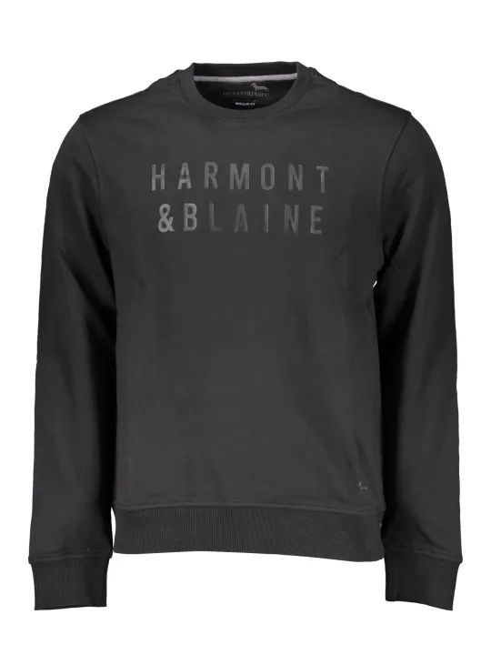 "Harmont & Blaine Startseite im Sale | HARMONT &amp BLAINE SCHWARZES HERREN-SWEATSHIRT MIT ZIP-OUT online kaufen"|Planet-Deluxe
