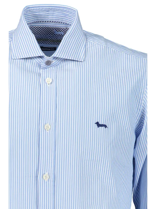 "Harmont & Blaine Hemden im Sale | Harmont Blaine BioBaumwolle Hemd gestreift BlauWeiss online kaufen"|Planet-Deluxe
