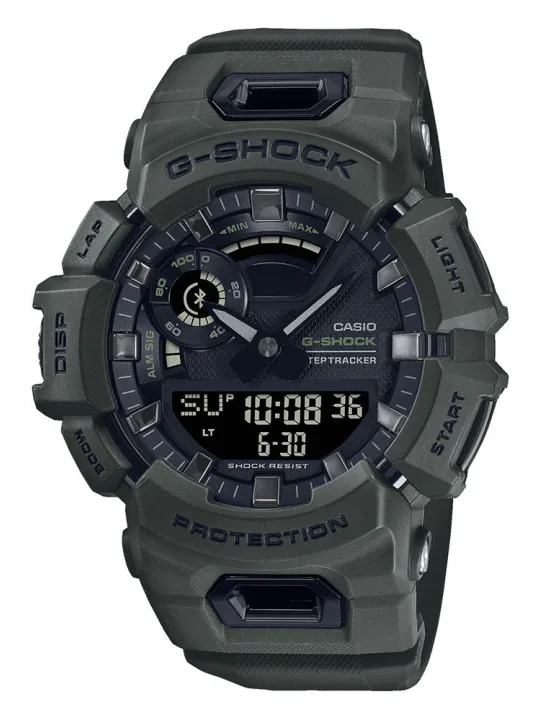 Grüne digitale Casio G-Shock Uhr