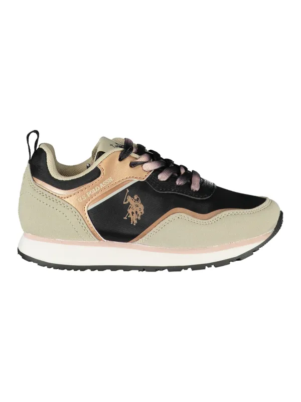 U.S. POLO Damen Sneaker - Schwarz & Beige, Trendy & Bequem U.S. POLO Damen Sneaker - Schwarz & Beige, Trendy & Bequem