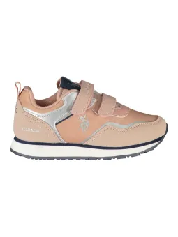 "U.S. POLO Kinder Sneaker Rosa & Silber - Stylisch & Bequem"