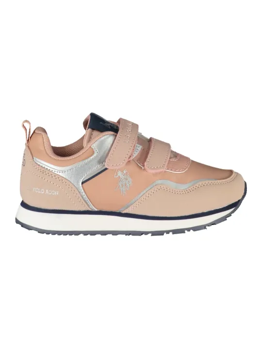 "U.S. POLO Kinder Sneaker Rosa & Silber - Stylisch & Bequem"