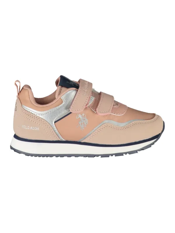 "U.S. POLO Kinder Sneaker Rosa & Silber - Stylisch & Bequem"