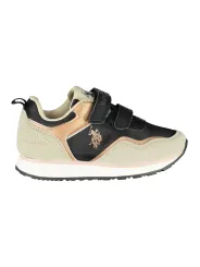 U.S. POLO Low-Top Sneaker - Leder Mix Schwarz/Beige