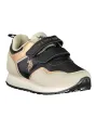 U.S. POLO Low-Top Sneaker - Leder Mix Schwarz/Beige