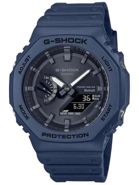Blaue Casio GA-B2100-2AER Digitaluhr