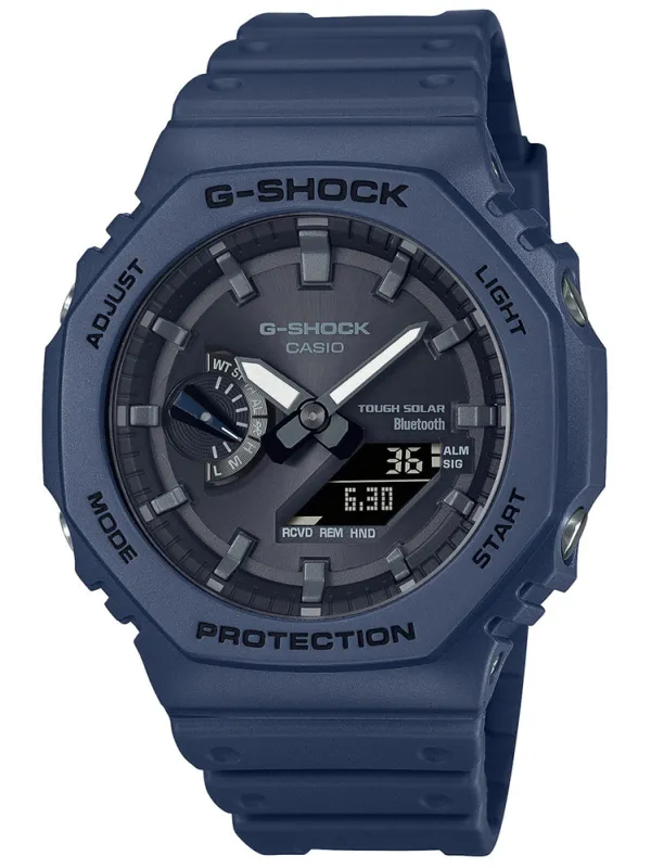 Blaue Casio GA-B2100-2AER Digitaluhr