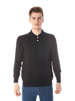 "Klassischer YUKO Polo-Pullover Langarm für stilvolle Eleganz"