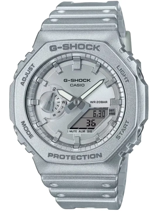 Graue Casio GA-2100 Digitaluhr