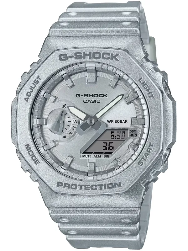 Graue Casio GA-2100 Digitaluhr
