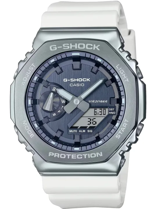 Weiße Casio G-Shock Digitaluhr