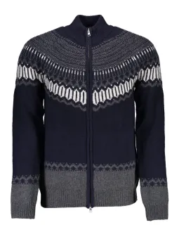 GANT Marineblauer Cardigan mit Reißverschluss, Langarm