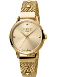 Goldene Ferrè Milano Damenuhr FM1L136M0061