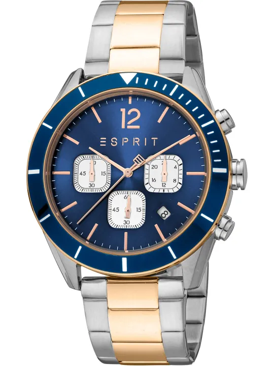 Stilvolle Esprit Herren Edelstahl Uhr