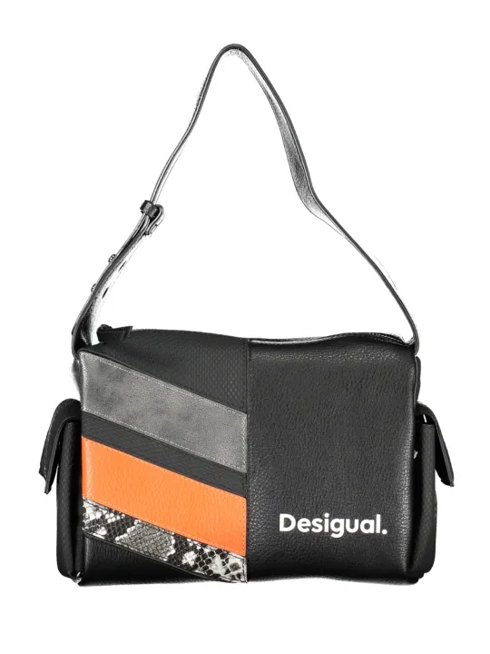 "Desigual Einzelstücke & Seltenheiten im Sale | Desigual Vflat Tasche Schwarz Tan Orange Schlangenleder online kaufen"|Planet-Deluxe