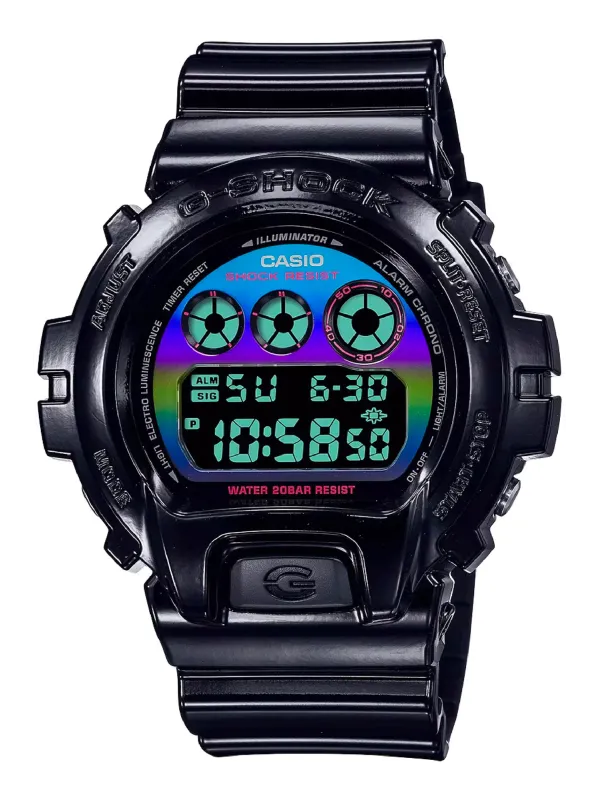 Schwarze Casio Digitaluhr mit Farbdisplay Schwarze Casio Digitaluhr mit Farbdisplay