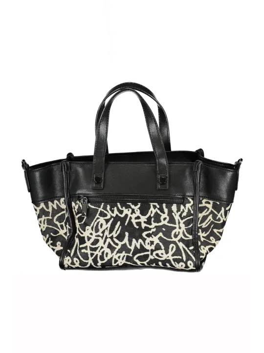 "Desigual Einzelstücke & Seltenheiten im Sale | Desigual Graffiti Lederhandtasche mit verstellbarem Gurt online kaufen"|Planet-Deluxe