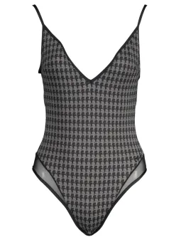 "Karl Lagerfeld Eleganter Badeanzug Schwarz – KL20WOP06"