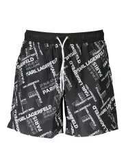 "Karl Lagerfeld Beachwear Badehosen im Sale | KARL LAGERFELD BEACHWEAR SCHWARZES HERREN-UNTERWÄSCHEKOSTÜM online kaufen"|Planet-Deluxe