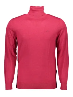 GANT Roter Rollkragenpullover aus Baumwolle - Stilvoll & Warm