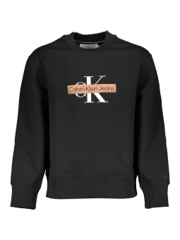 "Calvin Klein Peach Logo Fleece Sweatshirt - Komfort & Stil"