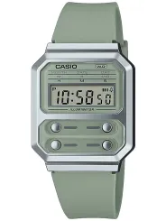 Grüne Casio Digitaluhr im Retro-Stil