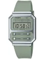 Grüne Casio Digitaluhr im Retro-Stil