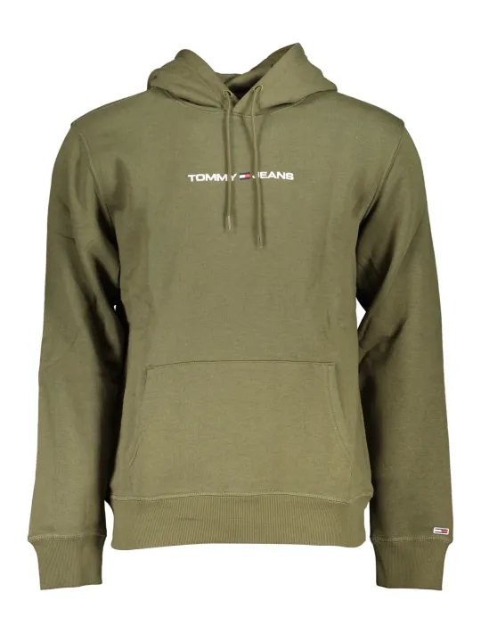"Tommy Hilfiger Startseite im Sale | TOMMY HILFIGER GRÜNES SWEATSHIRT MIT REISSVERSCHLUSS FÜR HERREN online kaufen"|Planet-Deluxe