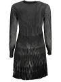 "Desigual Kleider im Sale | Desigual Streifenplissee Kleid SchwarzWeiß  online kaufen"|Planet-Deluxe