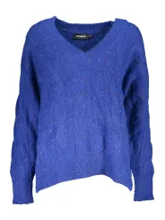 "Desigual Startseite im Sale | DESIGUAL BLAUER DAMENPULLOVER online kaufen"|Planet-Deluxe