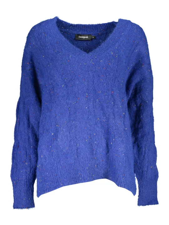 "Desigual Startseite im Sale | DESIGUAL BLAUER DAMENPULLOVER online kaufen"|Planet-Deluxe