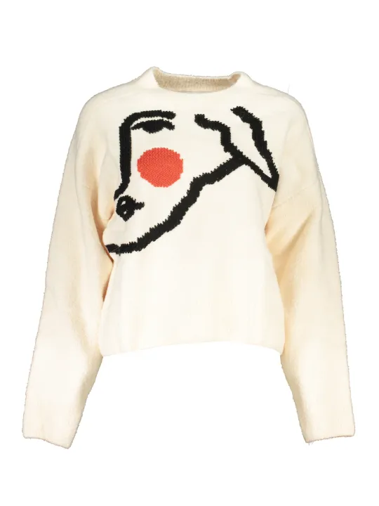 "Desigual Startseite im Sale | DESIGUAL WEISSER DAMENPULLOVER online kaufen"|Planet-Deluxe