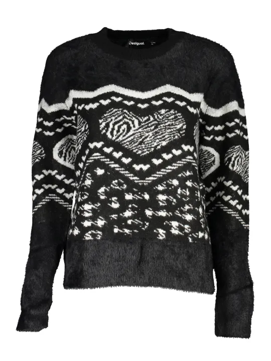 "Desigual Startseite im Sale | DESIGUAL SCHWARZER DAMENPULLOVER online kaufen"|Planet-Deluxe