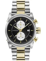 Gelbe Versace Uhr mit Stahlarmband