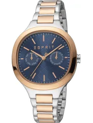 Graue Esprit Uhr mit Roségold-Akzenten