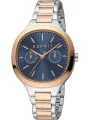 Graue Esprit Uhr mit Roségold-Akzenten