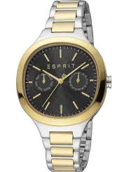 Goldene Esprit-Uhr mit Gittermuster