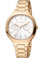 Goldene Esprit Damenuhr mit Datum